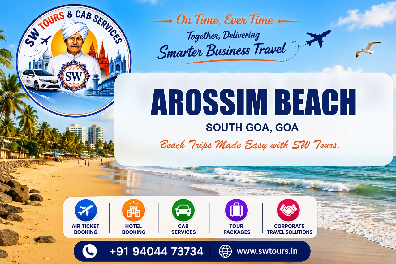 Arossim Beach Cab Booking SW Tours beach cab booking banner