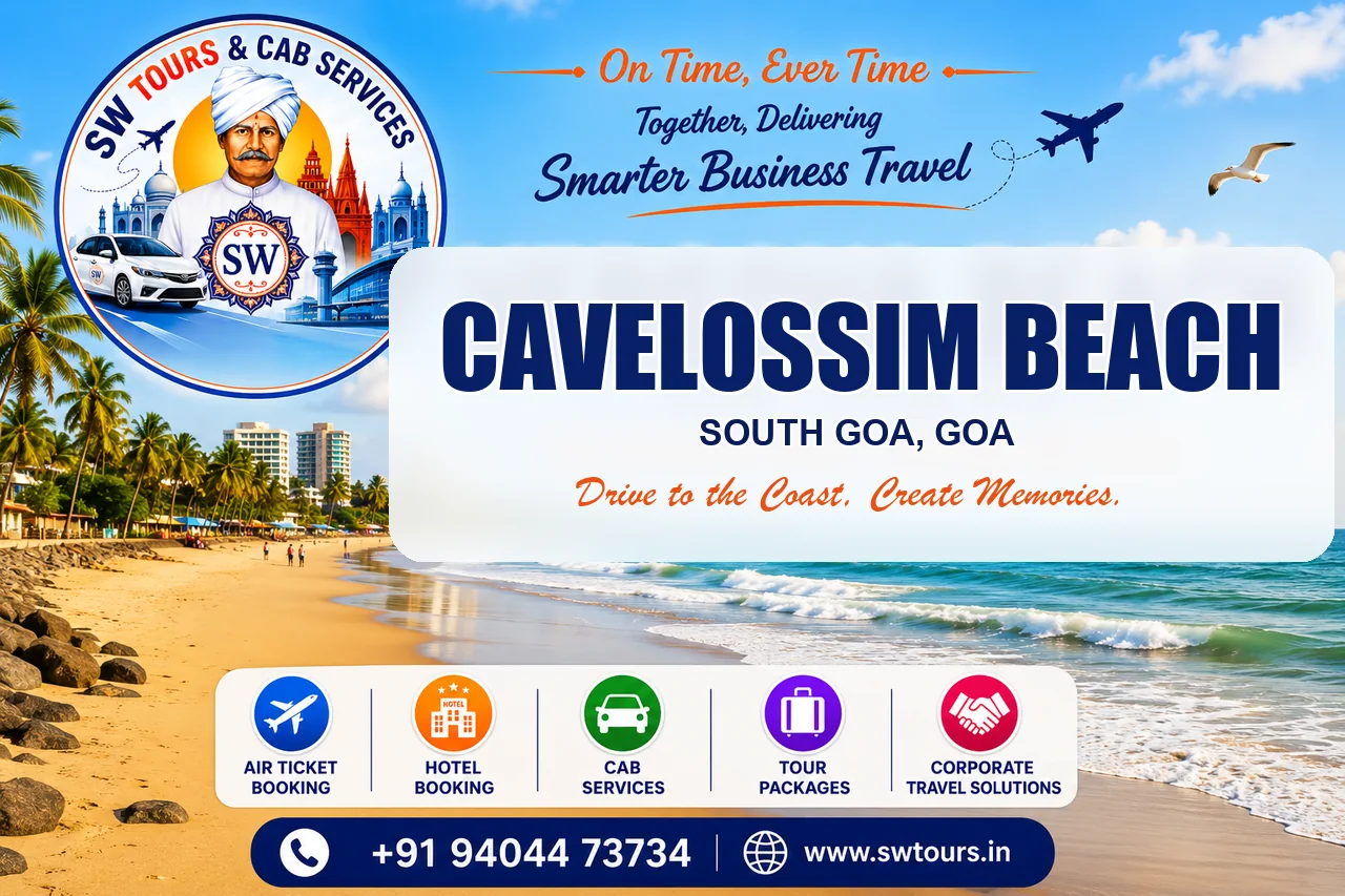 Cavelossim Beach Cab Booking SW Tours beach cab booking banner