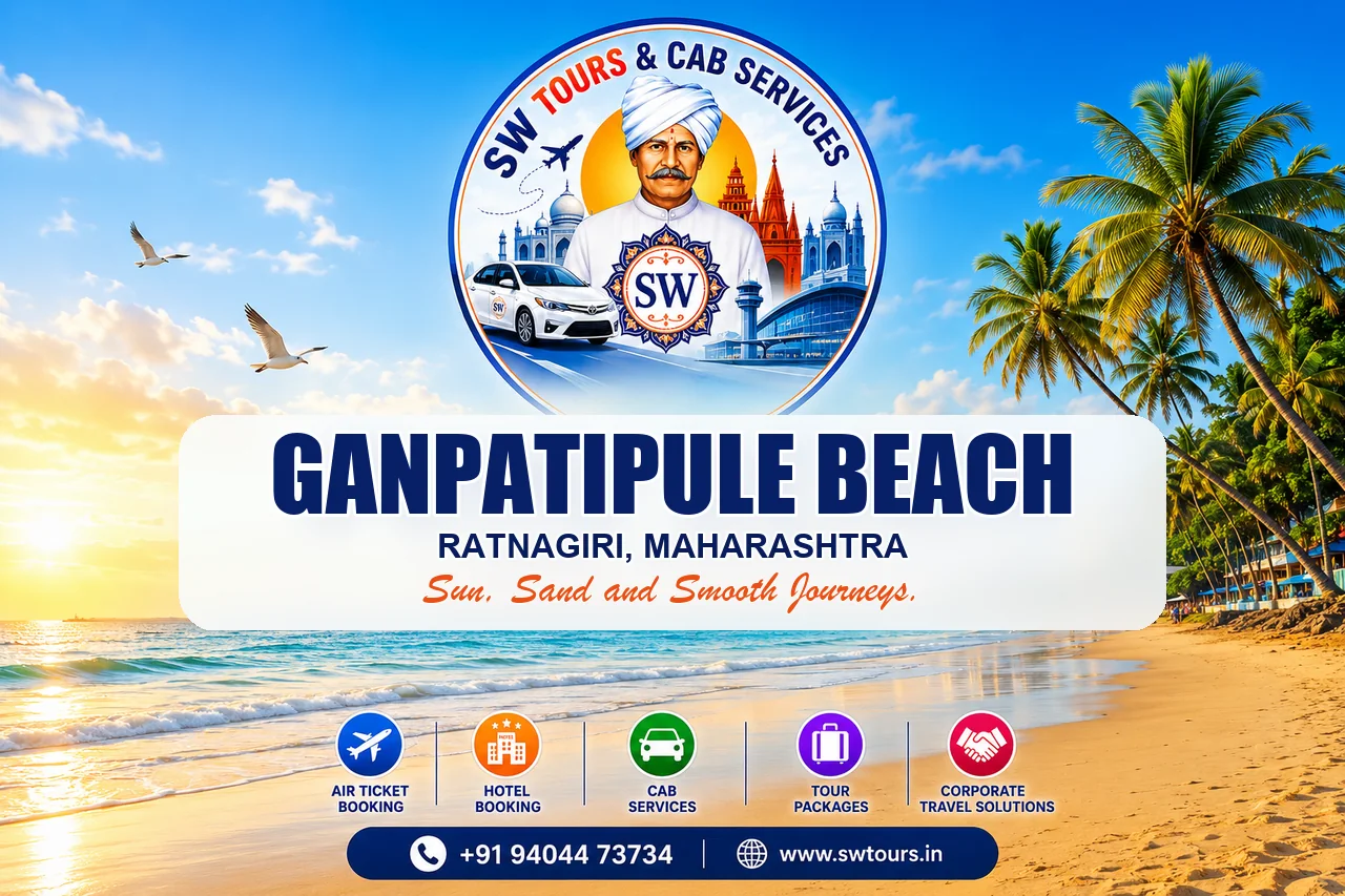 Ganpatipule Beach Cab Booking SW Tours beach cab booking banner