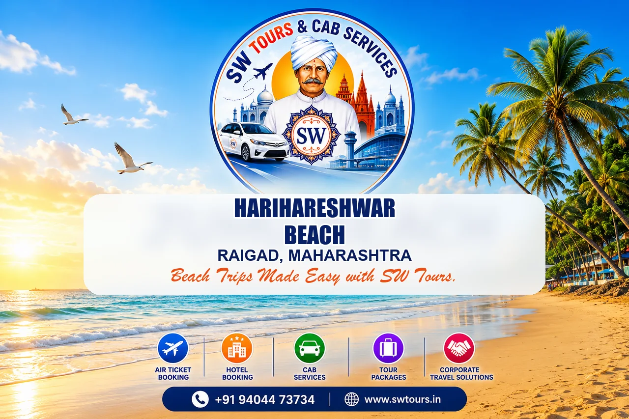 Harihareshwar Beach Cab Booking SW Tours beach cab booking banner